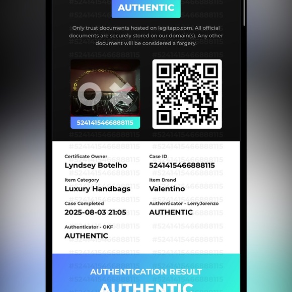 Authenticated Valentino Garavani Black Patent Leather Clutch w GoldChain duster - Picture 11 of 17